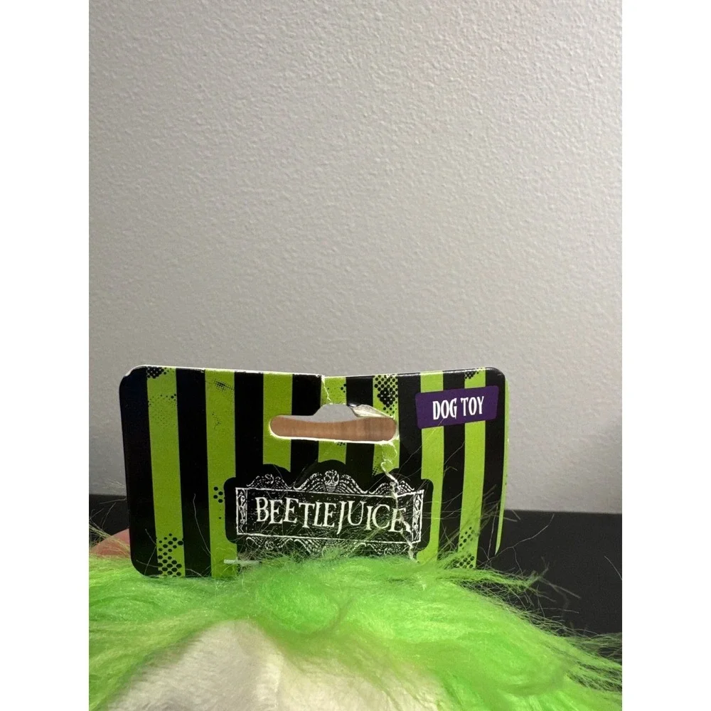 Beetlejuice Plush Dog Toy Warner Bros Horror Fetch for Pets Squeaky Figure